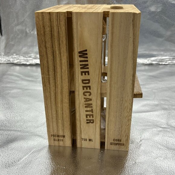 Wine Bar Decanter With Cork Stopper 750ml Premium Glass For Red Wines By Artland - Picture 11 of 16